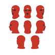 Ski Mask w/ 3 Holes - Mockup and Template - 8 Angles, 1 Style, Layered, Detailed and Editable Vector in EPS, SVG, AI, PNG, DXF and PDF