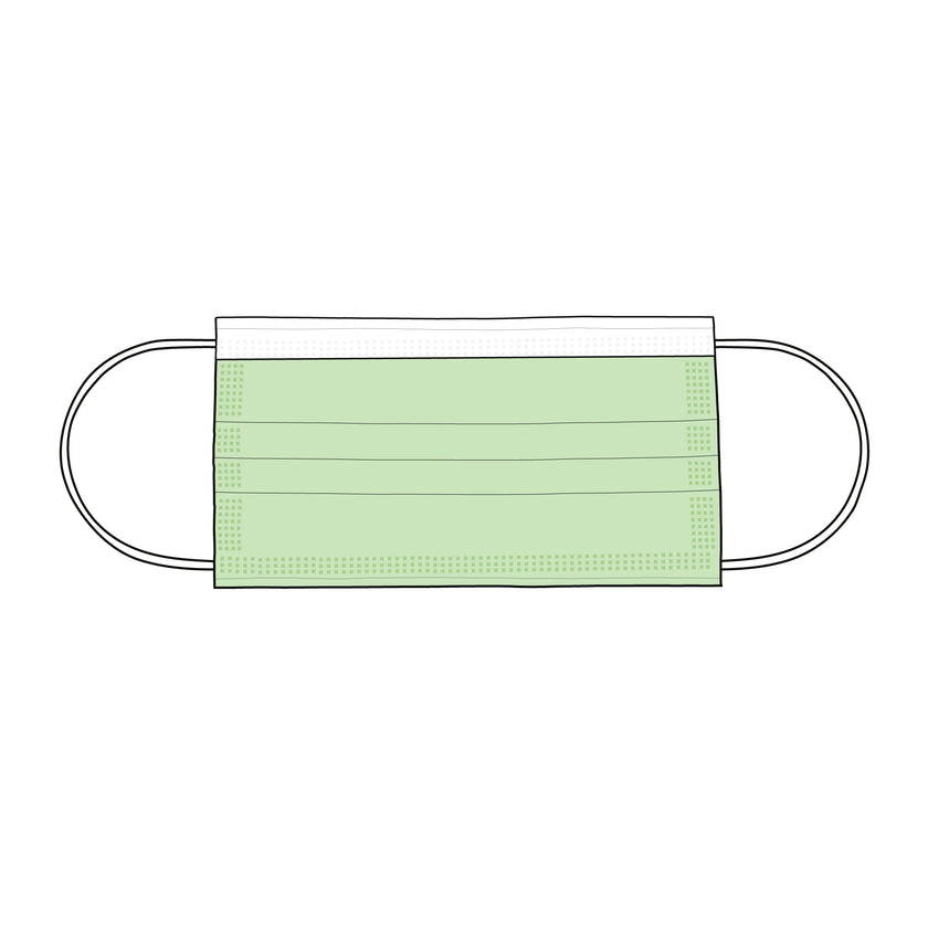 Surgical Masks - Mockup and Template - 6 Angles, 1 Style, Layered, Detailed and Editable Vector in EPS, SVG, AI, PNG, DXF and PDF