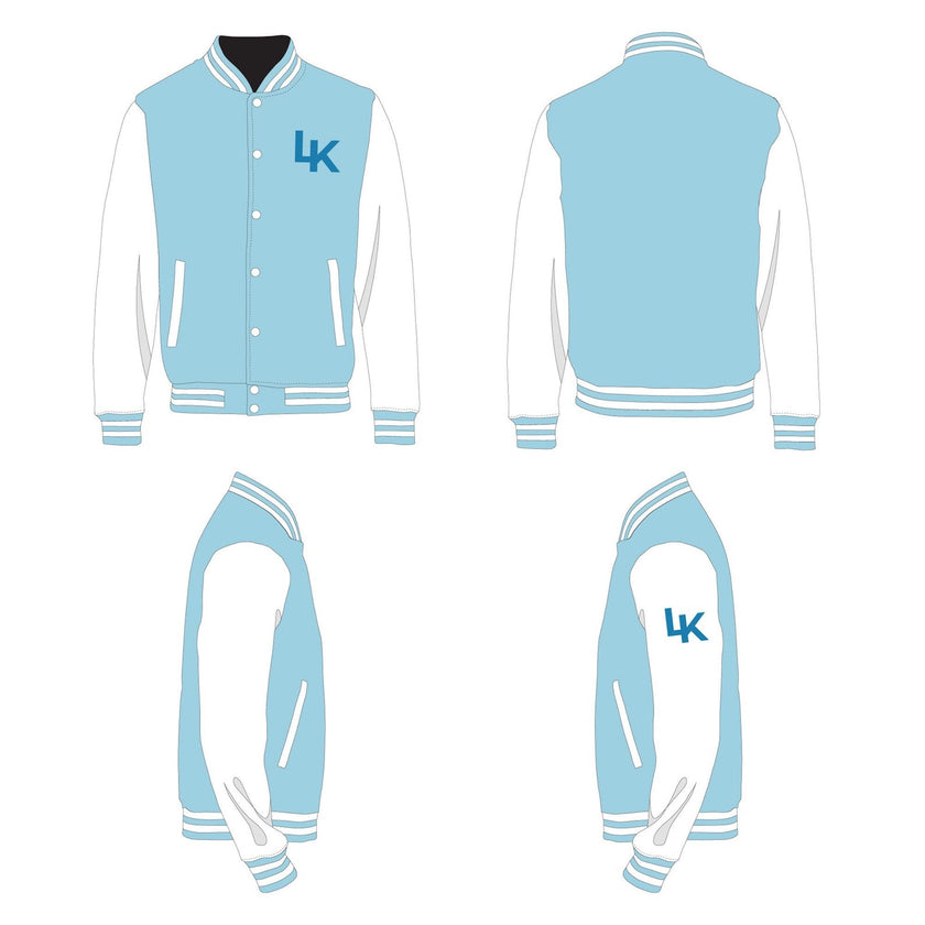 Varsity Jacket - Mockup and Template - 4 Angles, 1 Style, Layered, Detailed and Editable Vector in EPS, SVG, AI, PNG, DXF and PDF
