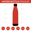 Water Bottle - Mockup and Template - 1 Angle, 1 Style, Layered, Detailed and Editable Vector in EPS, SVG, AI, PNG, DXF and PDF