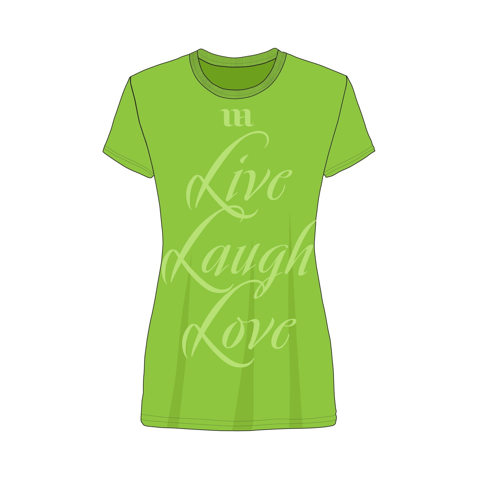 Women's T-Shirts and V-Neck Shirts - Mockup and Template - 8 Angles, 2 Styles, Layered, Detailed and Editable Vector in EPS, SVG, AI, PNG, DXF and PDF