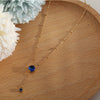 IZZY Crystal Pendant & Charm Gold Necklace
