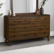 Commode 6 tiroirs en finition noyer - Monarch (I5231)