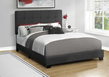 Base de lit Queen en tissu noir - Monarch (I5805Q)