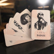 I AM A BADASS Affirmation Cards – 51 Bold Daily Quotes for Women – Tear-Proof, Water-Resistant Cards – Personalized Gift Box Option – Confidence & Self Love Mindset Deck - ROUGE BRANDS