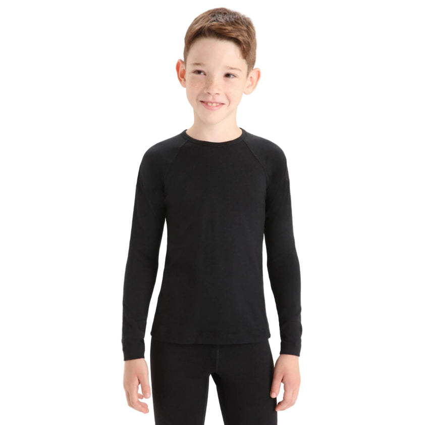Icebreaker Kids Merino 200 Oasis Long Sleeve Crewe Thermal Top