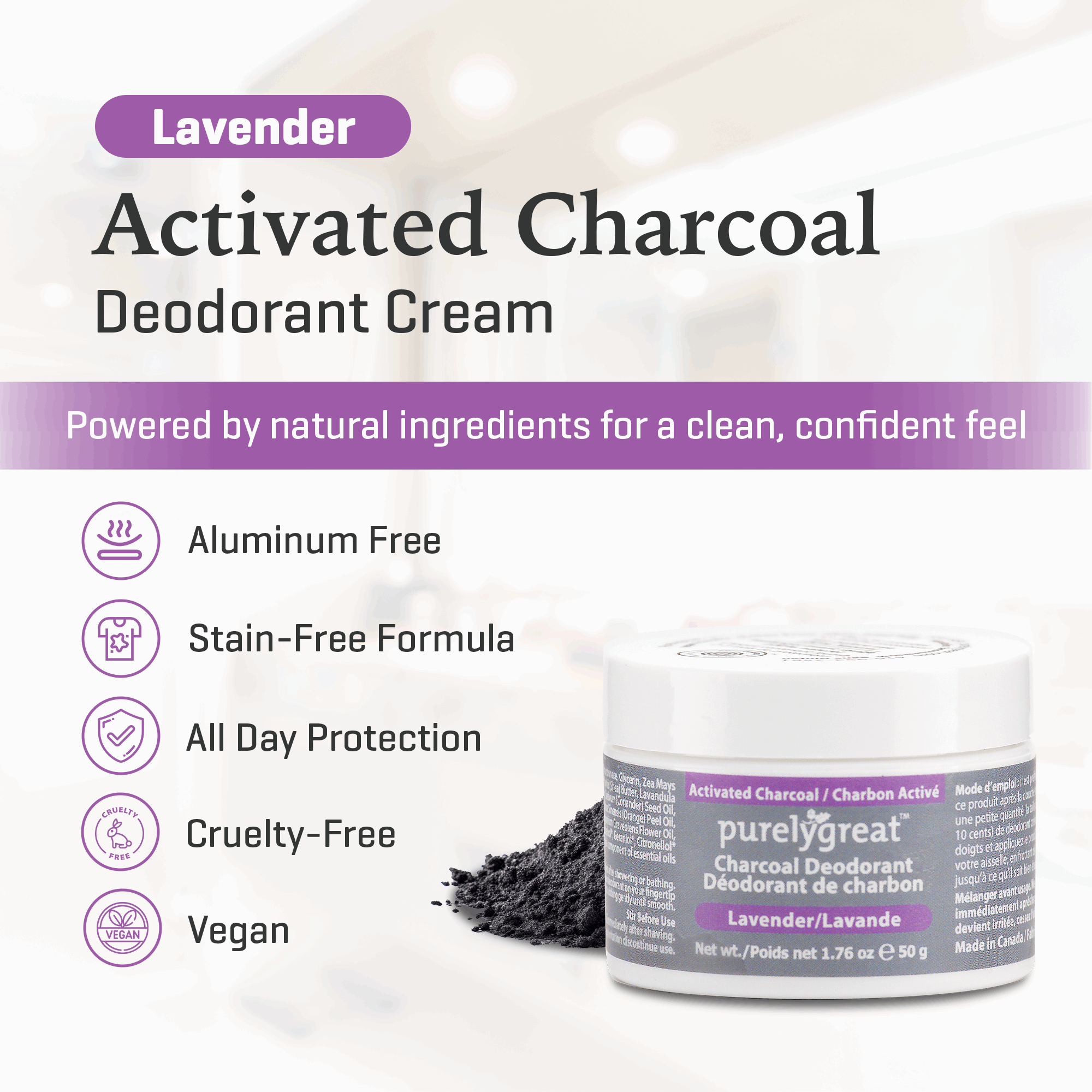Lavender Charcoal Deodorant