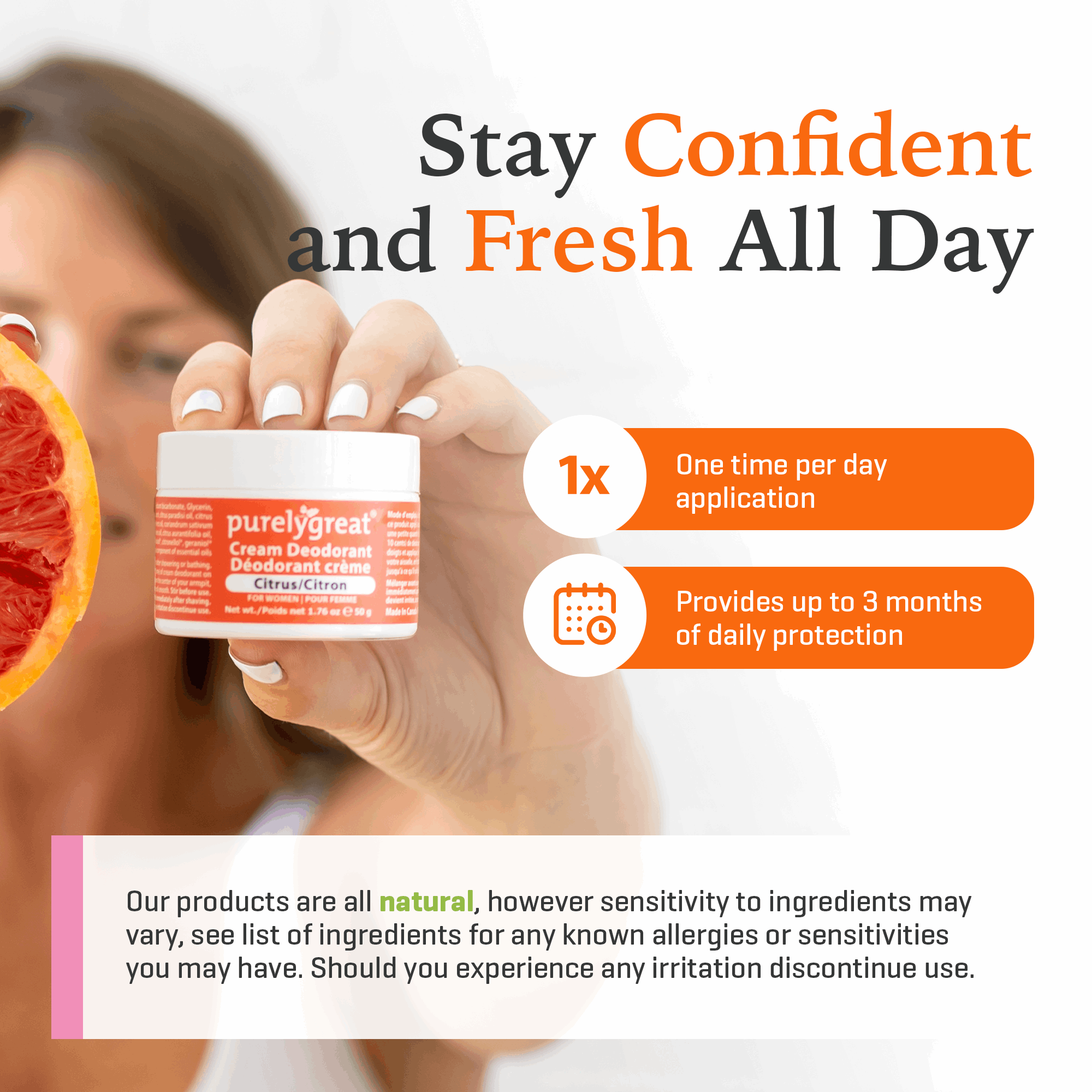 Citrus Cream Deodorant