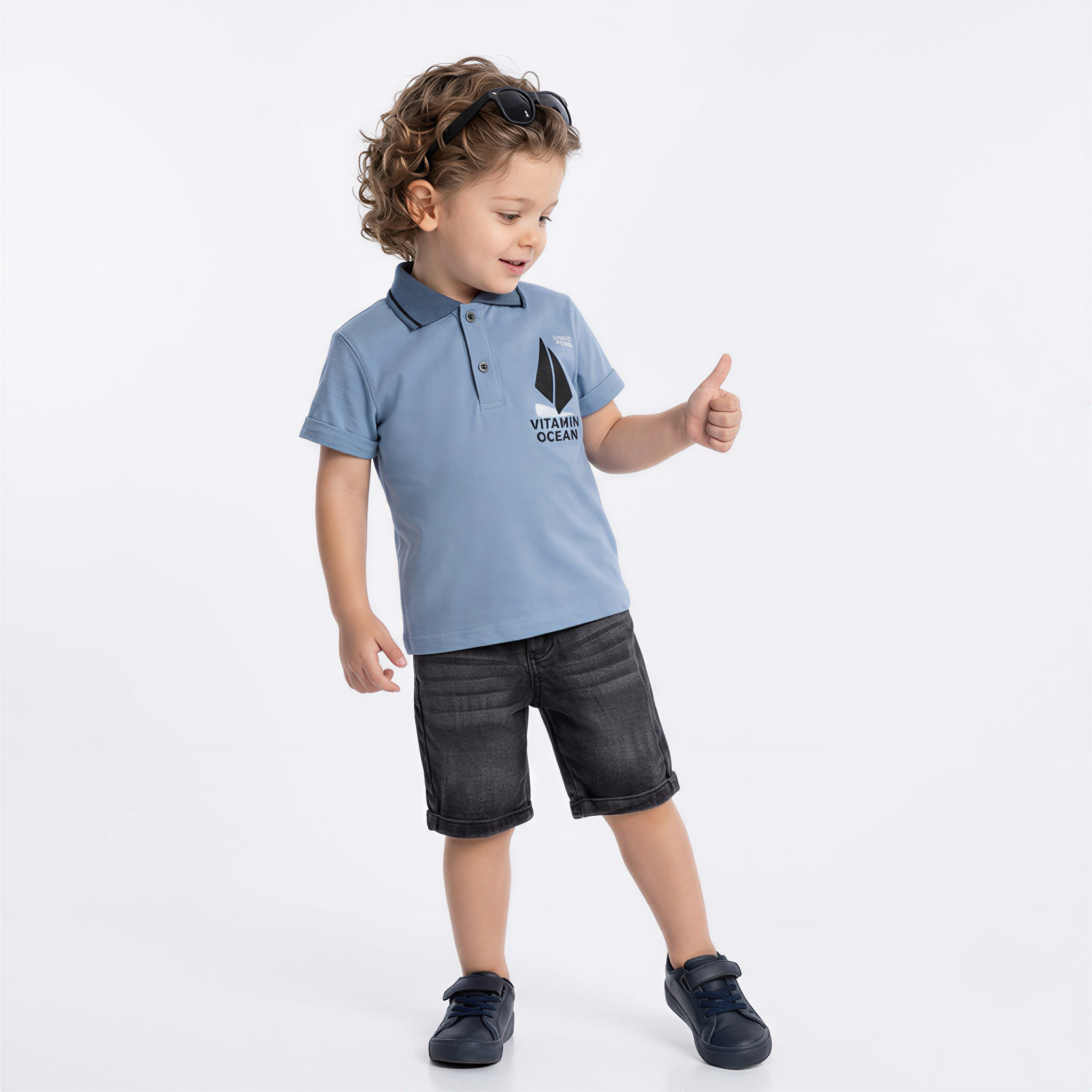 Baby Sailor Denim Set