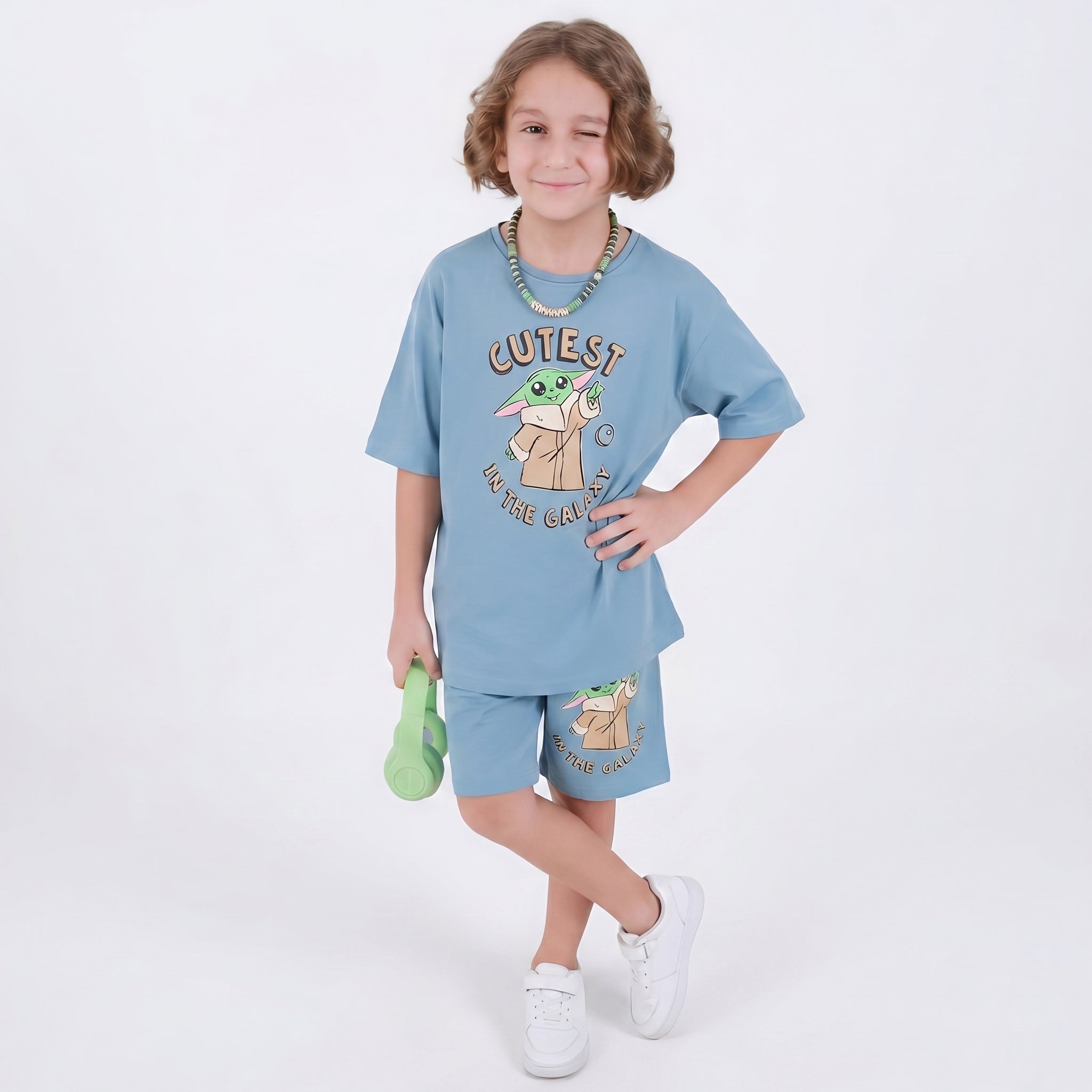 Space Bros Boys Shorts Set