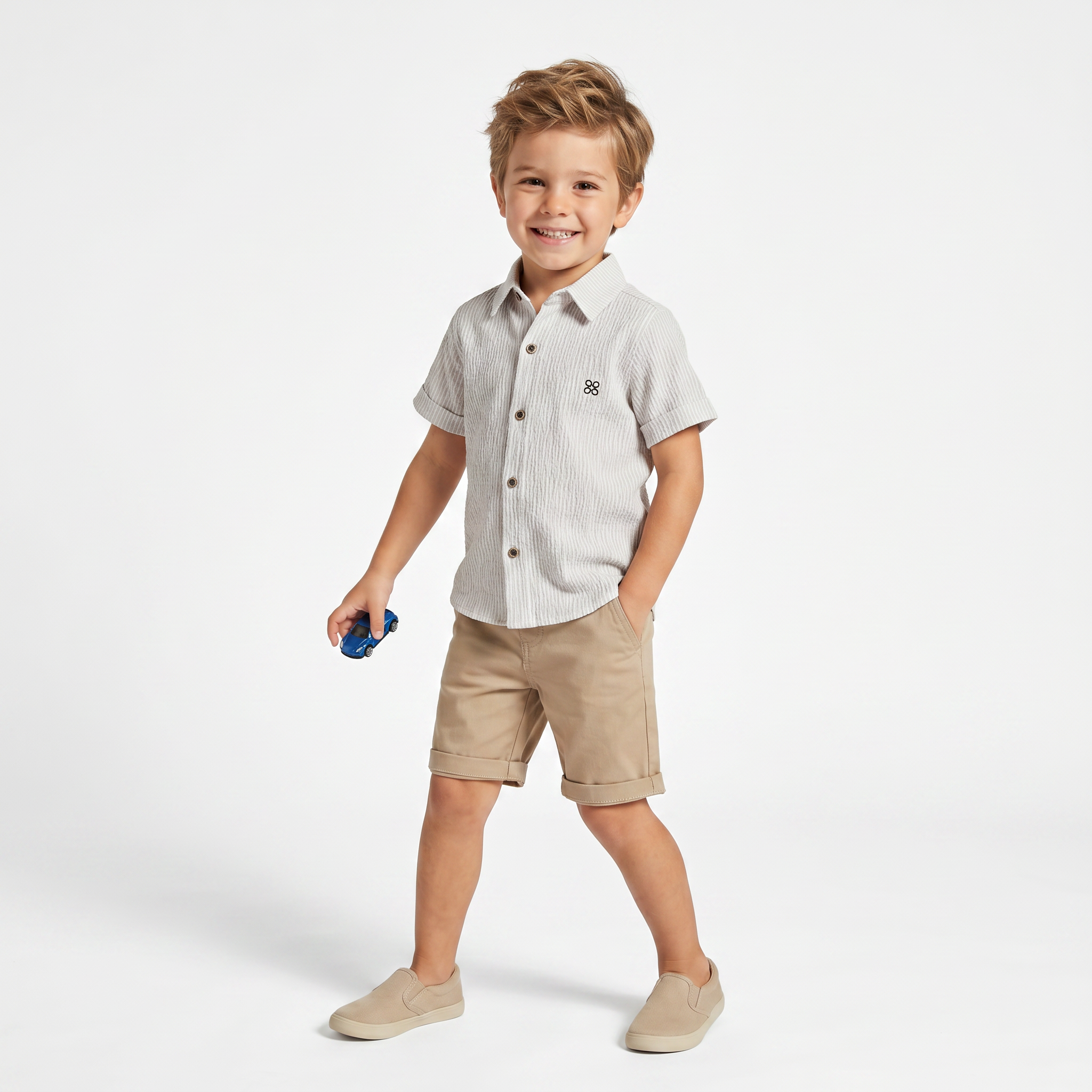 Charlie Charm Shirt & Shorts Set