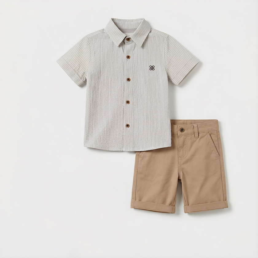 Charlie Charm Shirt & Shorts Set