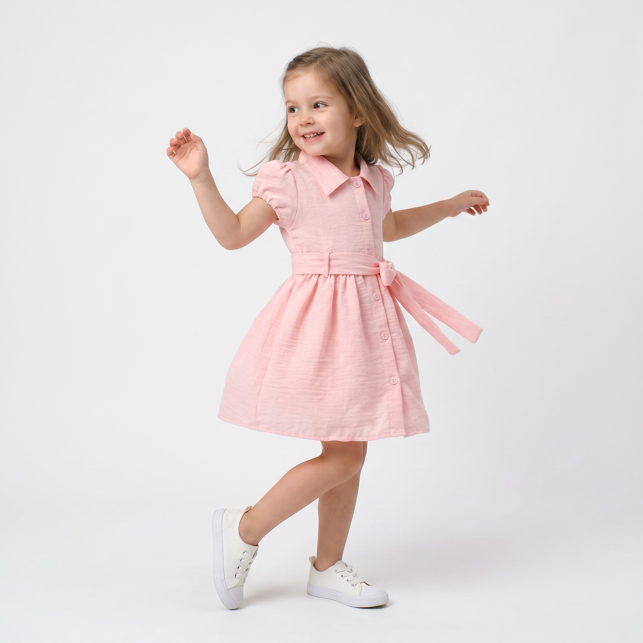 Mila Charm Girls Cotton Dress