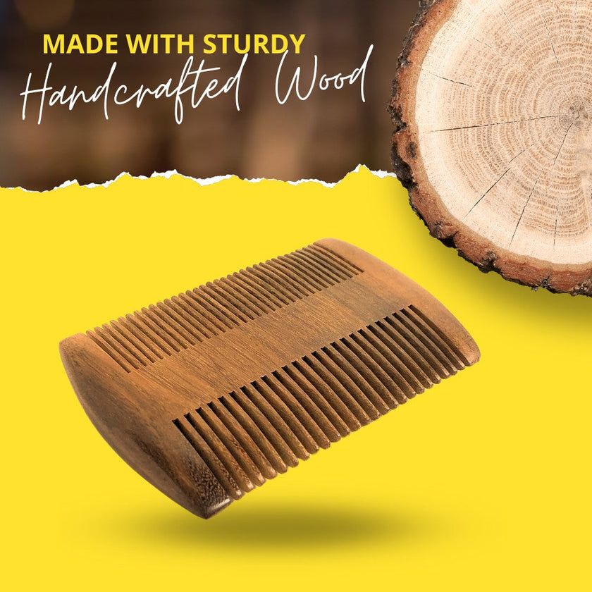 SoulSplitter Dual-Sided Beard Comb – Premium Grooming Comb for Detangling & Styling
