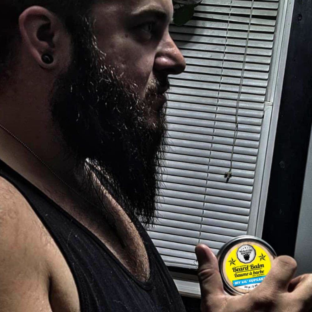 My Lil Cupcake Beard Balm (56g) – Sweet Vanilla Cupcake with Creamy Buttercream Scent | Strong Hold & Conditioning Balm