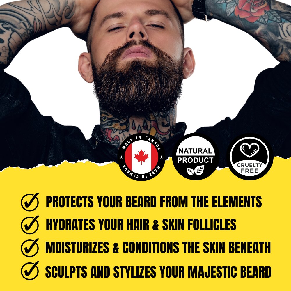 My Lil Cupcake Beard Balm (56g) – Sweet Vanilla Cupcake with Creamy Buttercream Scent | Strong Hold & Conditioning Balm