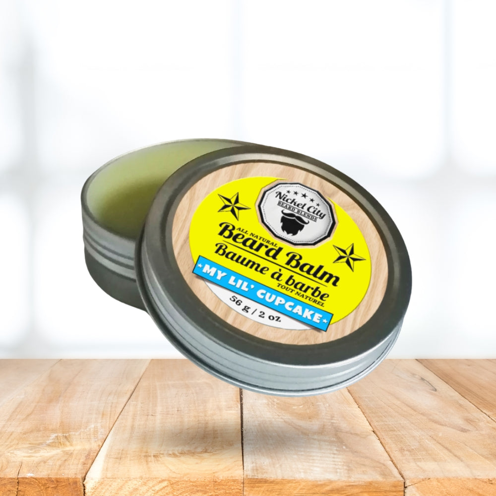 My Lil Cupcake Beard Balm (56g) – Sweet Vanilla Cupcake with Creamy Buttercream Scent | Strong Hold & Conditioning Balm