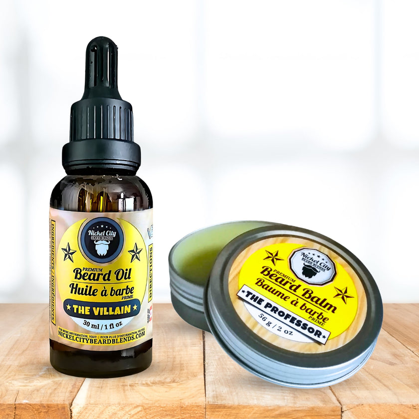 Duality Beard Bundle – Professor x Villain (2-Pack: Oil + Balm) | Balance of Order & Chaos