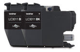 Brother LC30112PKS Black Ink Cartridge, 2 Pack