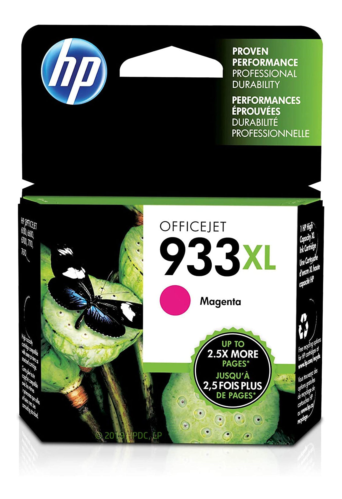 HP 933XL Magenta High Yield Original Ink Cartridge (CN055AN)