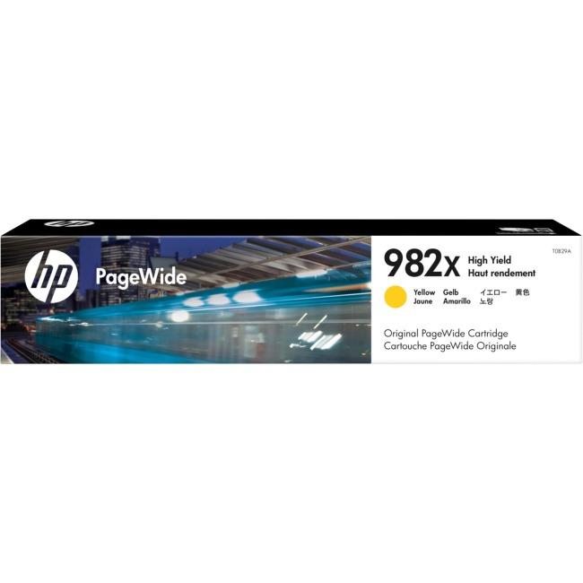 HP 982X High Yield PageWide Cartridge, Yellow (T0B29A)