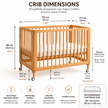 MIMI Nest 5-in-1 Convertible Crib