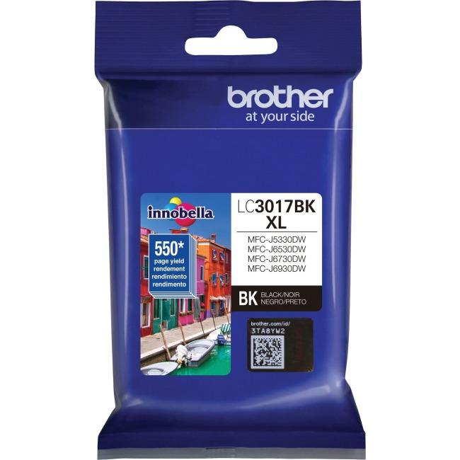 Brother LC3017 Black Ink Cartridge, High Yield (LC3017BKS)