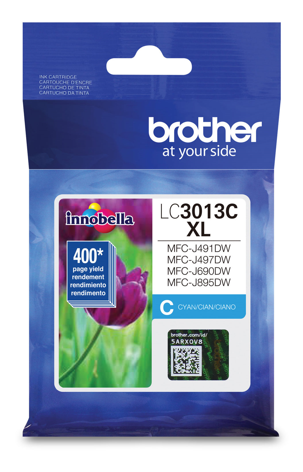 Brother LC3013CS Cyan Ink Cartridge, High Yield