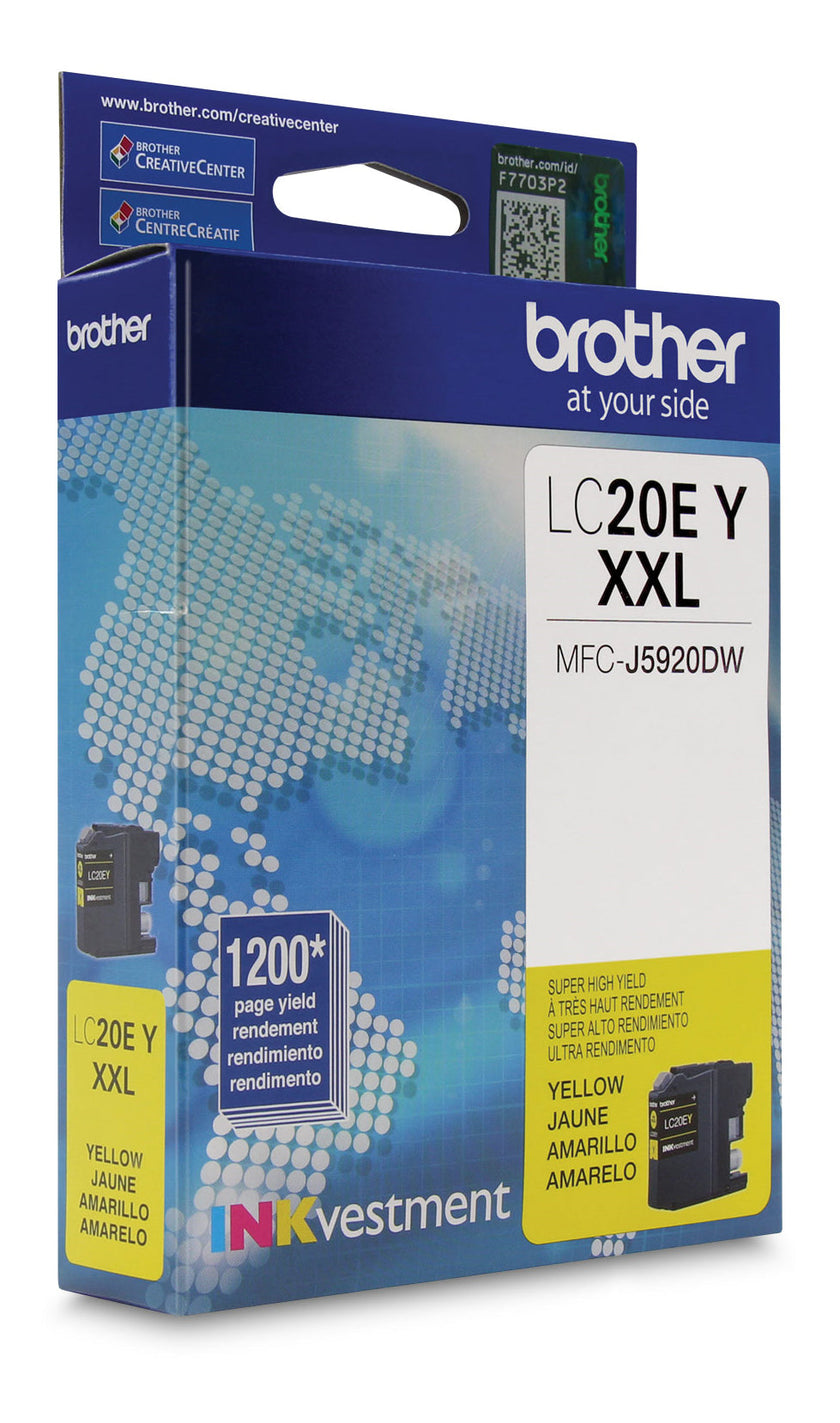 Brother LC20E Yellow Ink, INKvestment Super High Yield (LC20EYS)