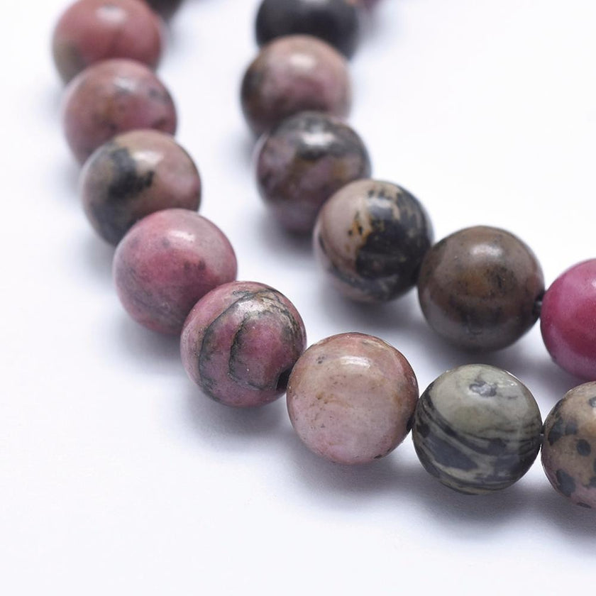 Rhodonite Gemstone Beads