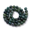 Moss Agate Gemstone Bead