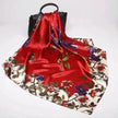 Imitation Silk Printed Floral Arab  Headscarf