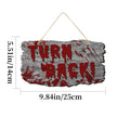Imitation Wooden Doorplate Ghost Festival Haunted House Horror Atmosphere Decoration