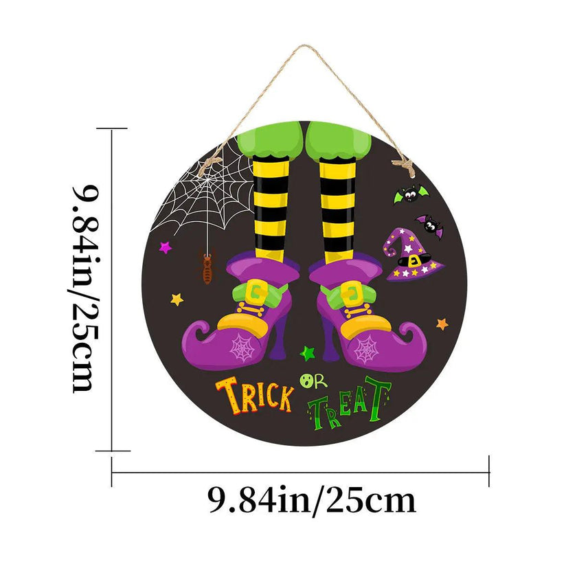 Imitation Wooden Doorplate Ghost Festival Haunted House Horror Atmosphere Decoration