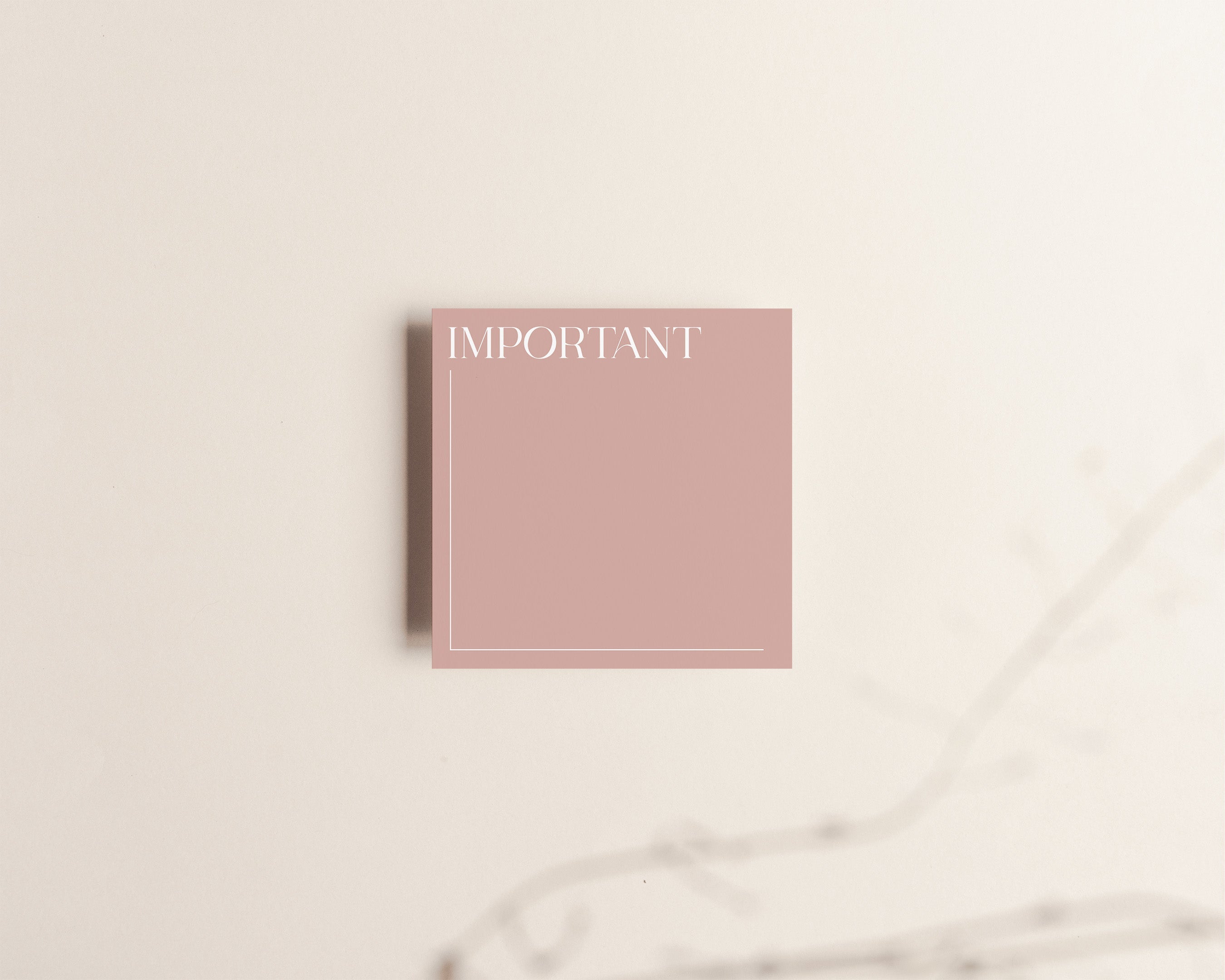 Important Sticky Notes