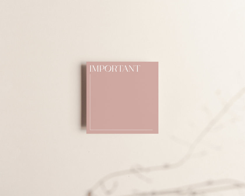 Important Sticky Notes