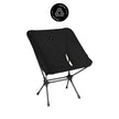 Low Back Ultralight Folding Camping Chairs With Storage Pouch - Black