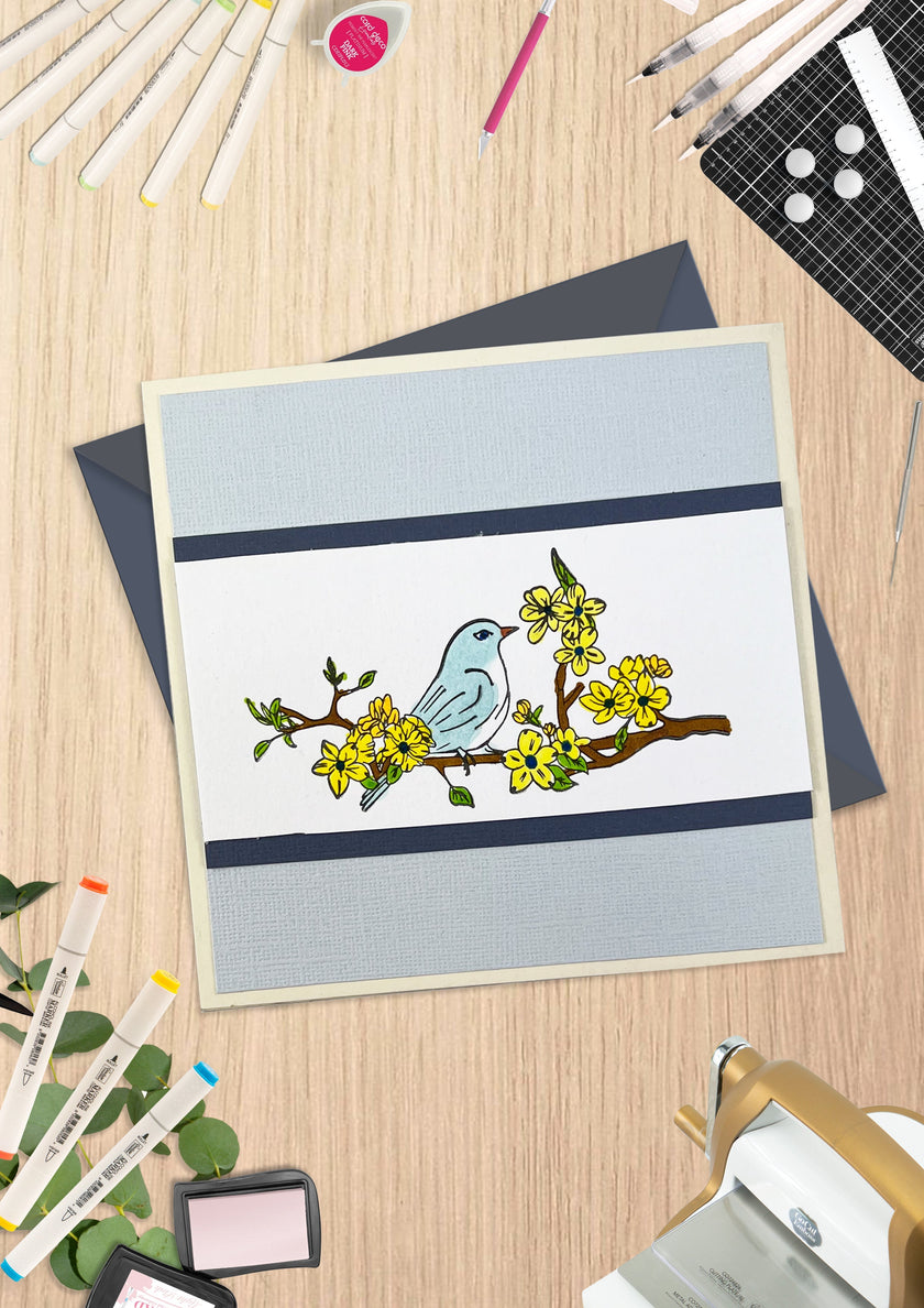 GoLetterPress Impression Stamp - Stamp 8 - Friends Floral