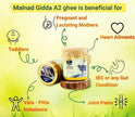 Ghee A2 de vache Desi Malnad Gidda, nourrie à l'herbe en forêt, de Indic Organics | Ghee de vache Desi pure | Ghee de culture premium