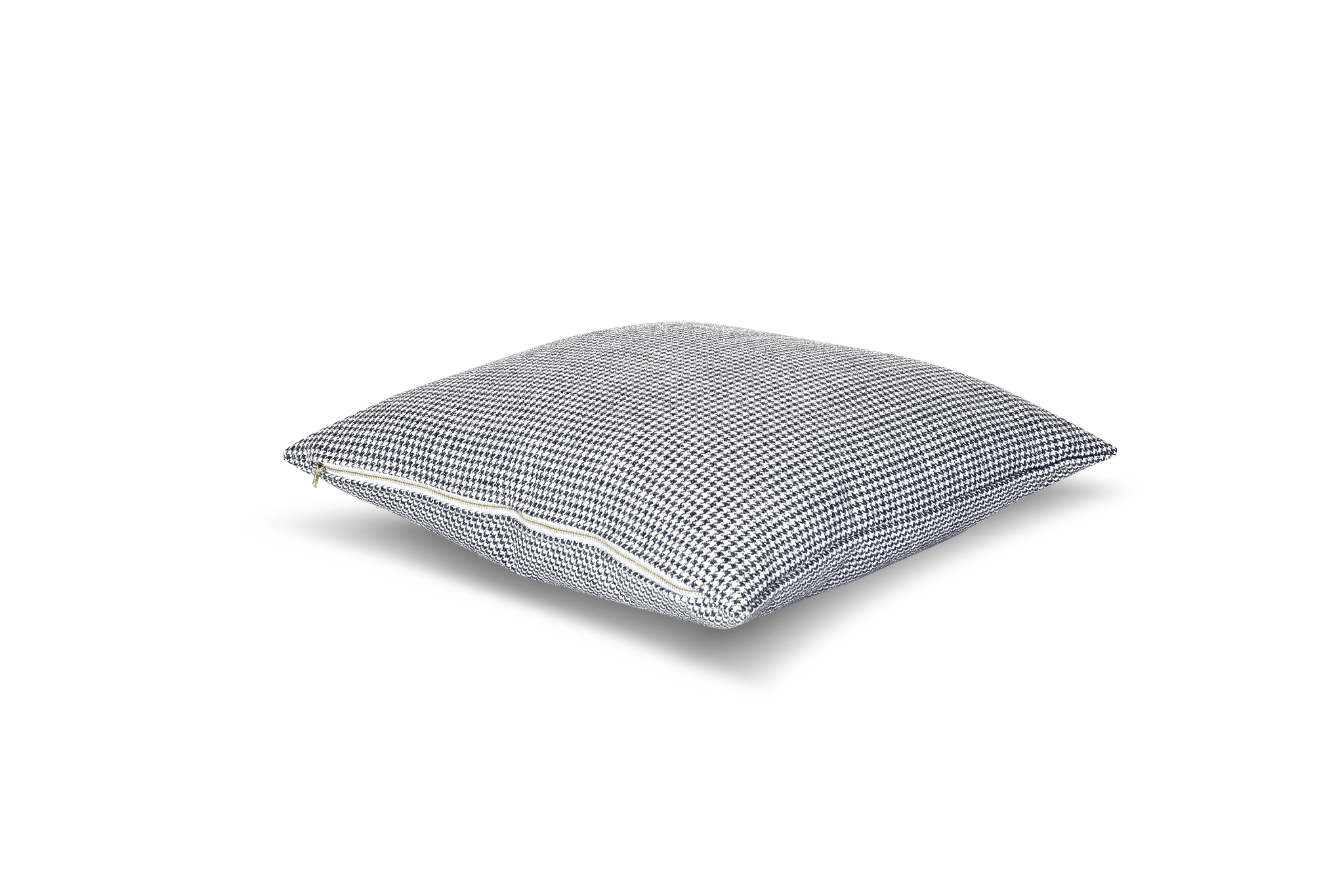 Indigo Houndstooth Cushion Cover