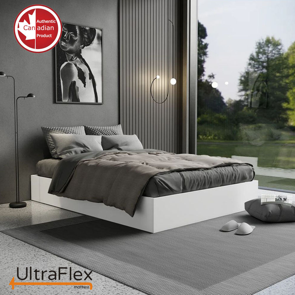 UltraFlex® RADIANCE - High-Density Natural Blend Foam Encasing, CoolTemp Cooling Gel, Eco-Friendly Orthopedic Mattress With Multiple Spinal Support Zones (Made in Canada)