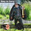 Inflatable Fishing Float Tube with Shoulder Straps and Storage for Angling