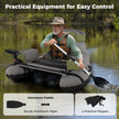 Inflatable Fishing Float Tube with Shoulder Straps and Storage for Angling