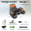 Inflatable Fishing Float Tube with Shoulder Straps and Storage for Angling