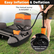 Inflatable Fishing Float Tube with Shoulder Straps and Storage for Angling