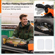 Inflatable Fishing Float Tube with Shoulder Straps and Storage for Angling
