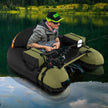 Inflatable Float Tube with Adjustable Fishing Rod Holder and Fish Hook Stator