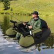 Inflatable Float Tube with Adjustable Fishing Rod Holder and Fish Hook Stator