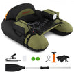 Inflatable Float Tube with Adjustable Fishing Rod Holder and Fish Hook Stator