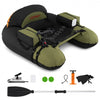 Inflatable Float Tube with Adjustable Fishing Rod Holder and Fish Hook Stator